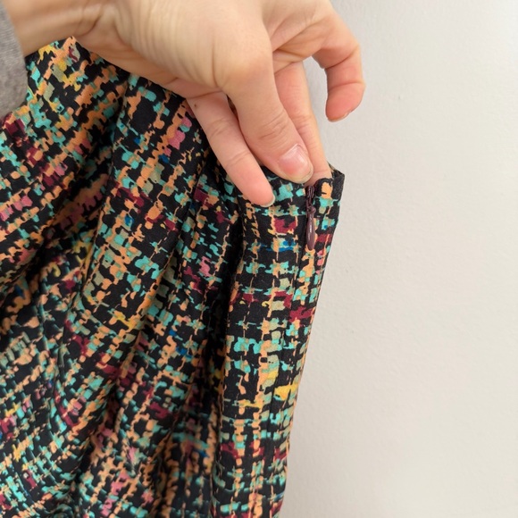 Byron Lars Beauty Mark Draped Shoulder Tweed-Inspired Silk Blend Dress – Size 4 - Picture 8 of 10